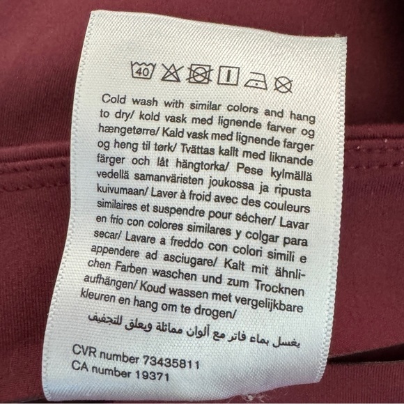 Girlfriend Collective Compressive High-Rise Legging, Maroon, Size S - Picture 7 of 8